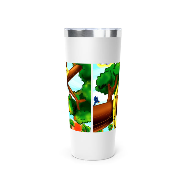 Lisping Leopard Licking a Lolly" Beach Vibe Copper Tumbler 22oz Insulated Cup
