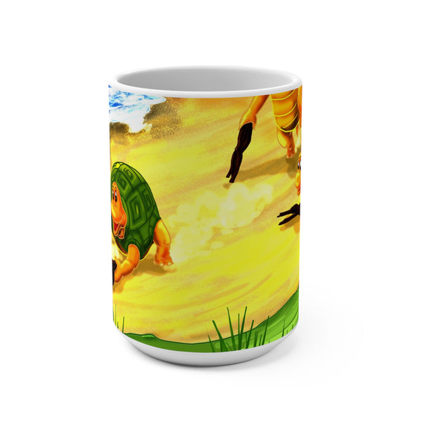 Cute Cartoon Turtle 15oz Mug - Perfect for Nature Lovers and Kids