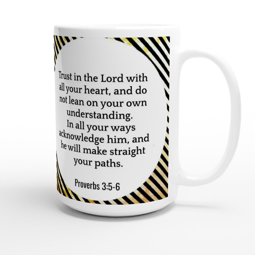 Proverbs 3:5-6 Large Ceramic Mug | Trust in the Lord | SIIB