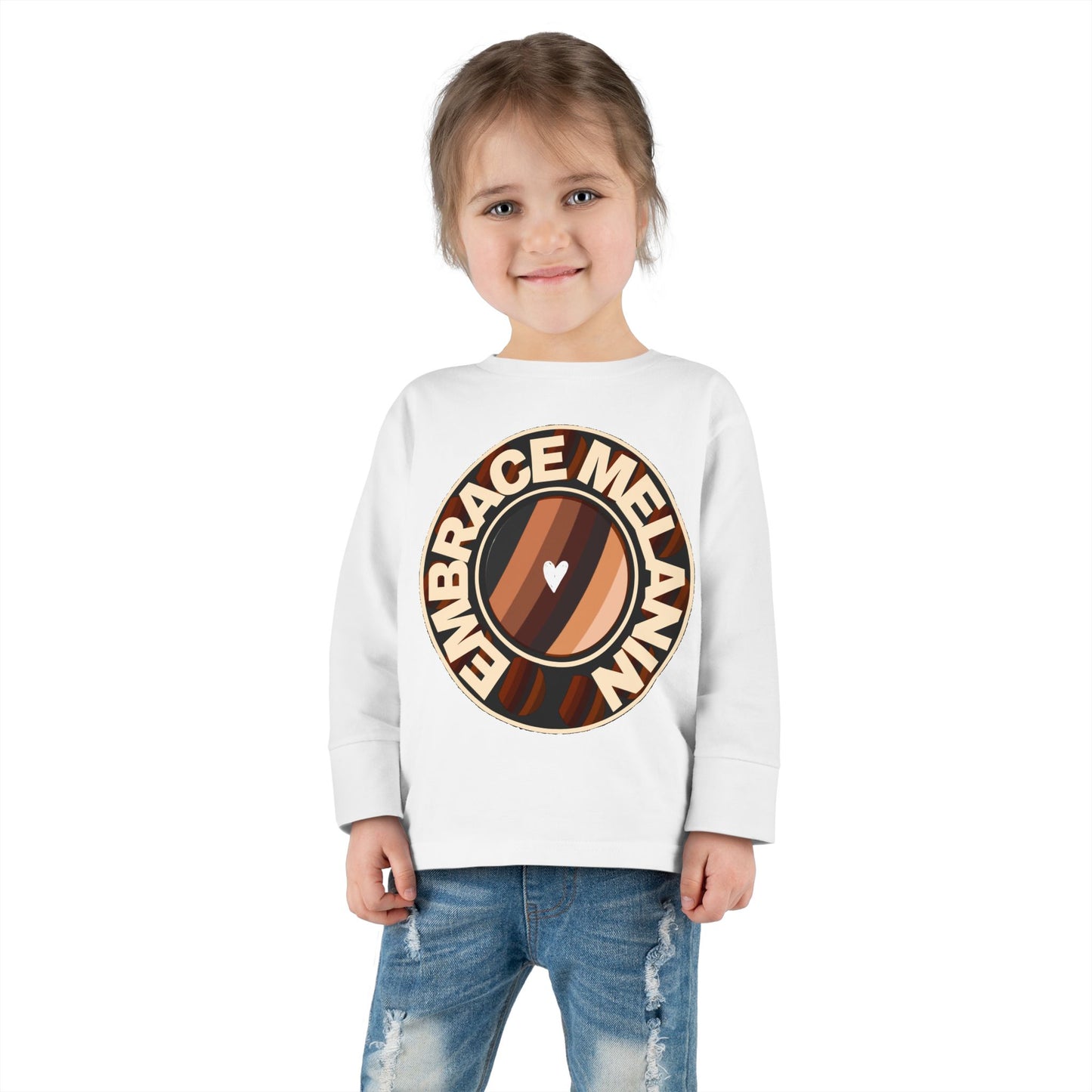 Embrace Melanin – Toddler Long Sleeve Tee