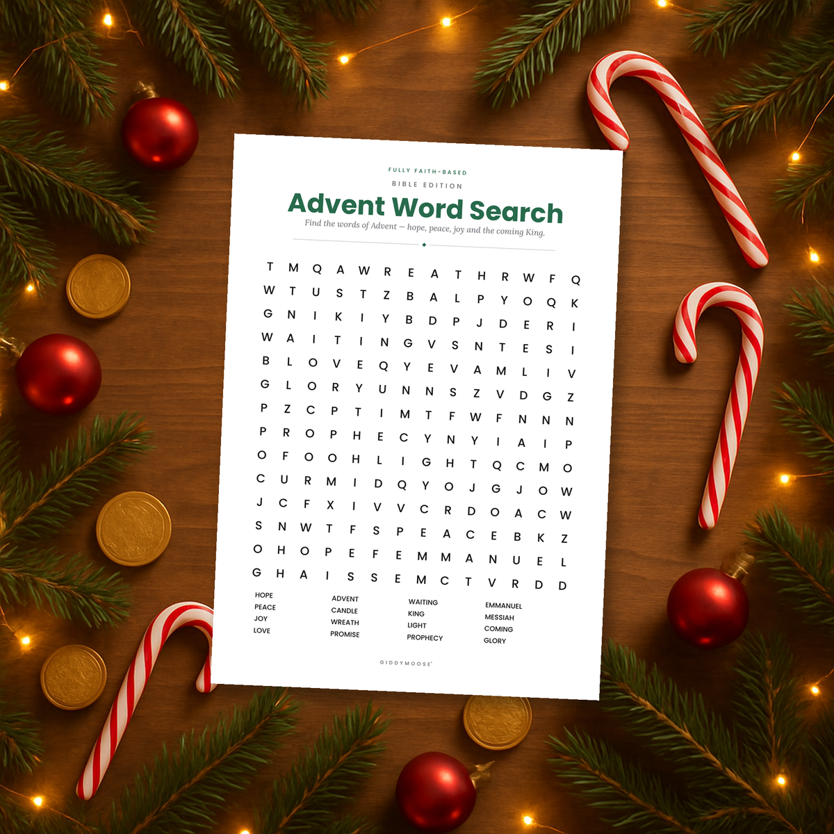 Advent Word Search Printable — image 5