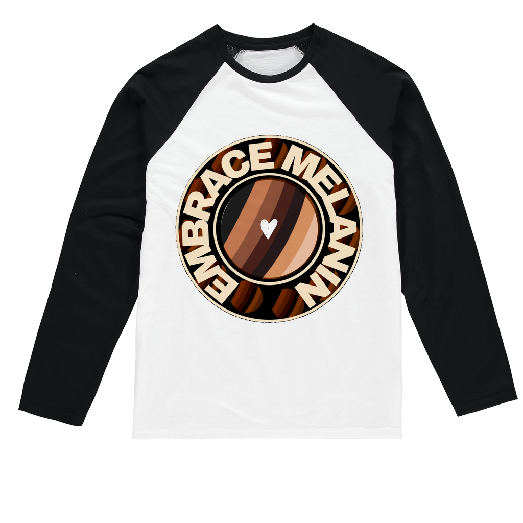 Embrace Melanin – Sublimation Baseball Long Sleeve T-Shirt