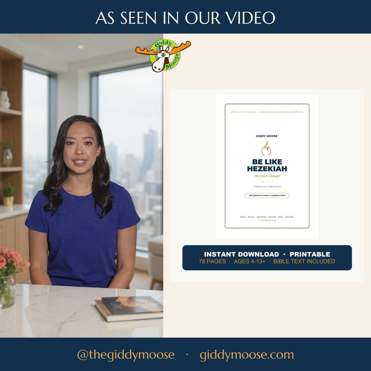 As seen in our video — the Be Like Hezekiah pack presented on @thegiddymoose