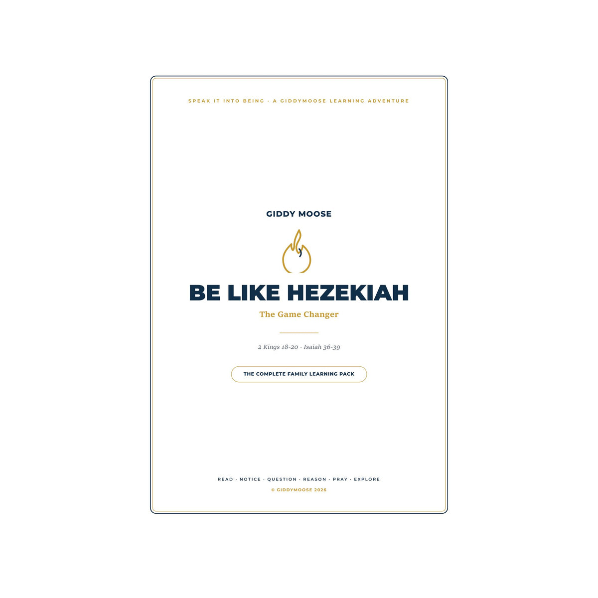 Be Like Hezekiah: The Game Changer — Kids Bible Lesson Pack (Printable)