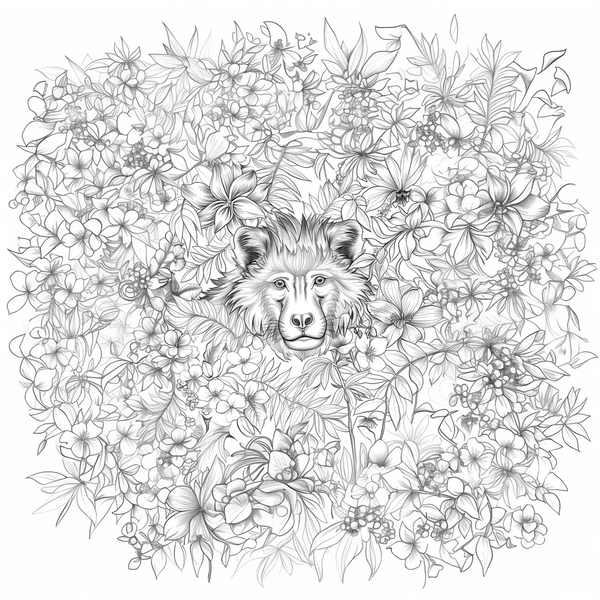 African Creatures challenge - colouring book 2 - adult