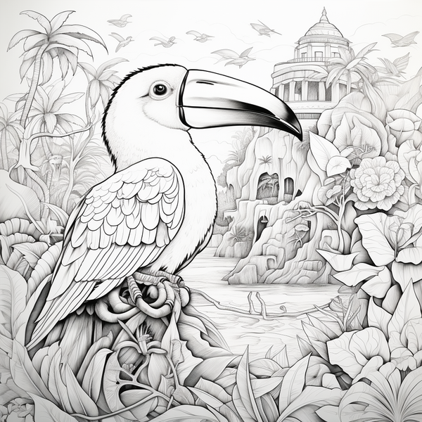 Birds of the World - Book 1 - Colouring challenge - Adults