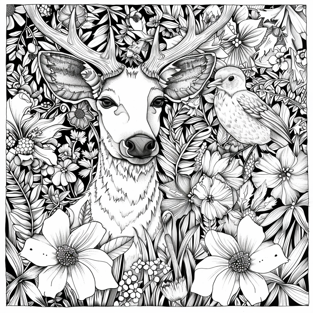 African Creatures challenge - colouring book 2 - adult