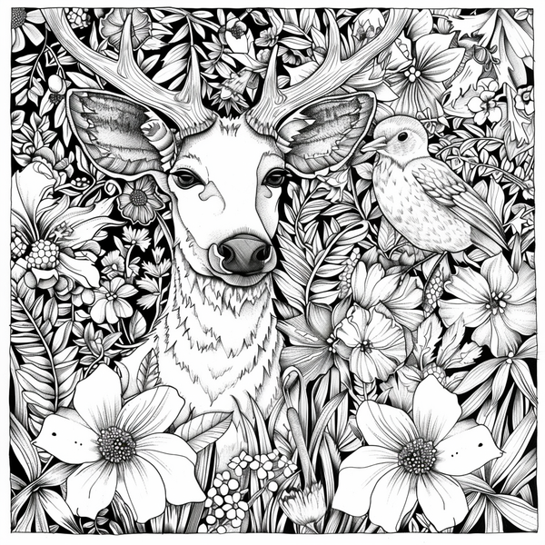 African Creatures challenge - colouring book 2 - adult