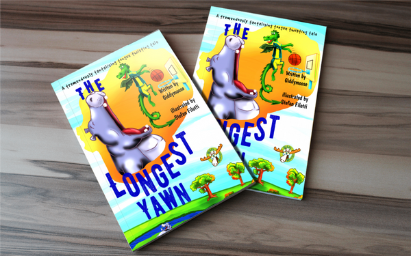 Two 3D The longest Yawn books by Giddymoose.