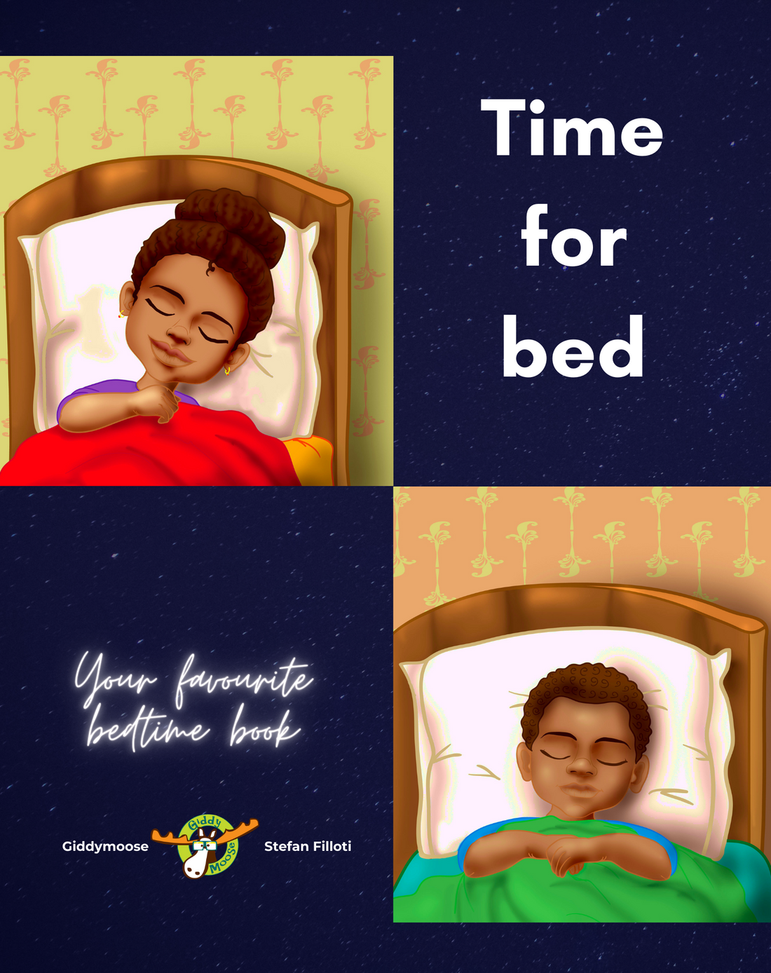 Time for Bed children's book — a quirky journey to dreamland | Giddymoose Books