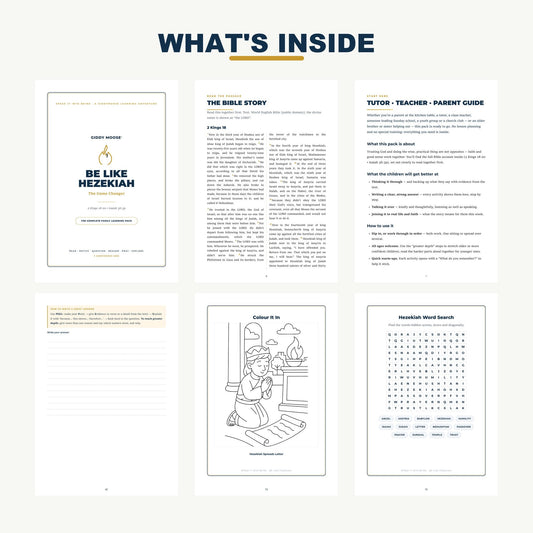 Christian Homeschool Activities: Bible Lesson Packs & Printable Resources
