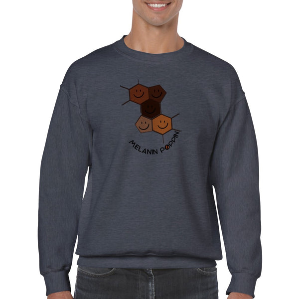 Melanin Poppin -  Adult Unisex Sweater Jumper Sweatshirt soft feel