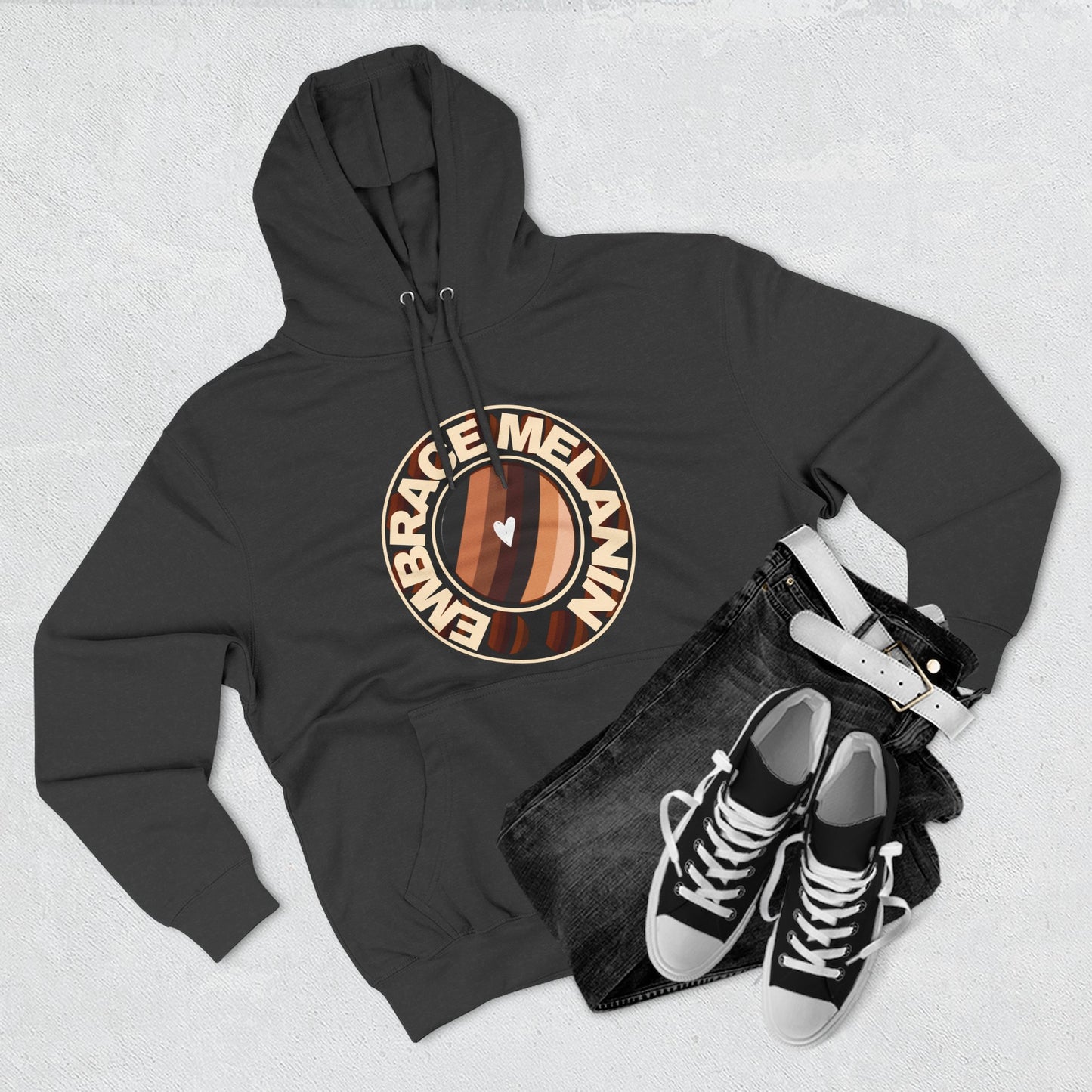 Embrace Melanin – Fleece Hoodie