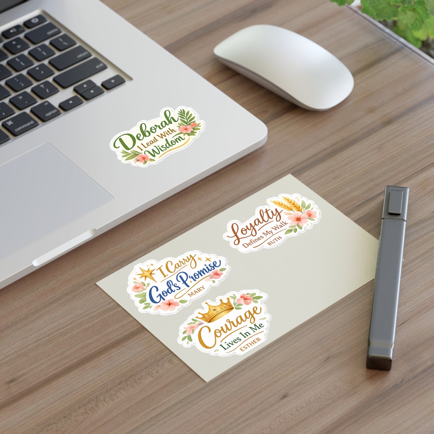 Inspirational Faith Sticker Sheet — "With God All Things Are Possible"