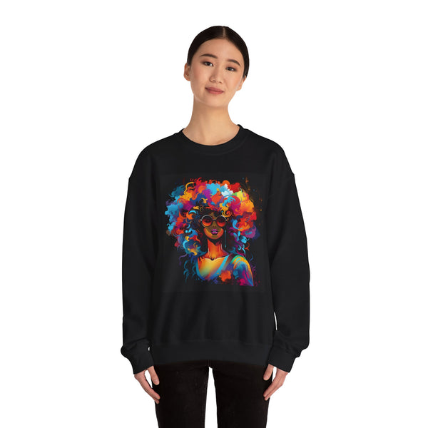 J Love Vibrant Afro Art Sweatshirt for Bold Fashion Lovers