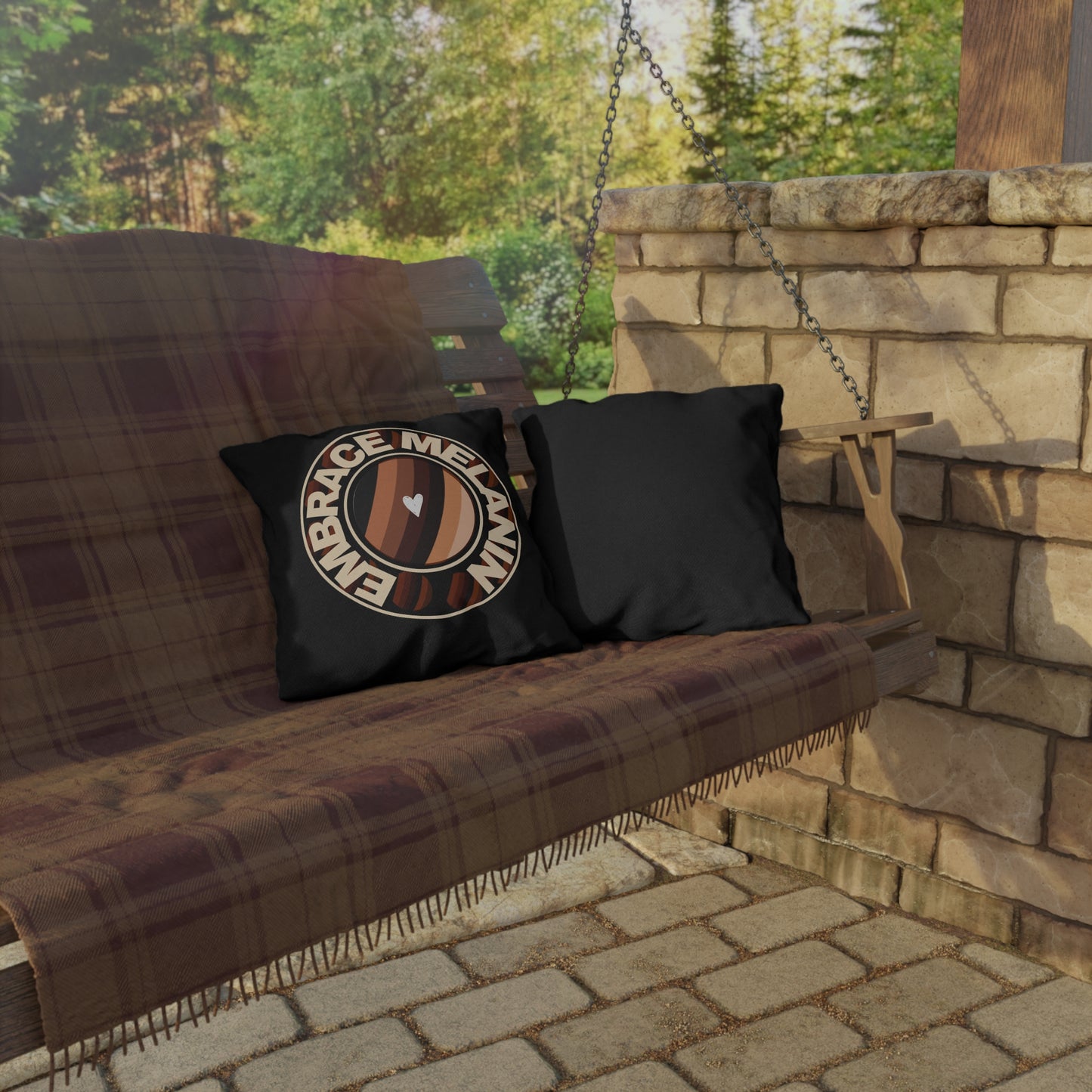 Embrace Melanin – Outdoor Pillow