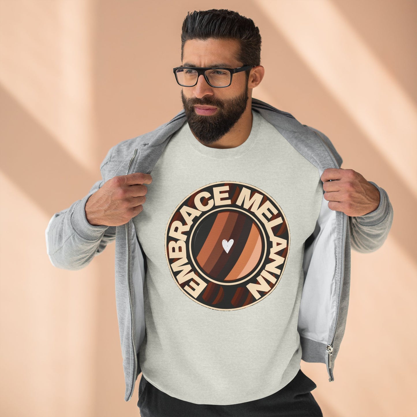 Embrace Melanin – Globe Unisex Sweatshirt