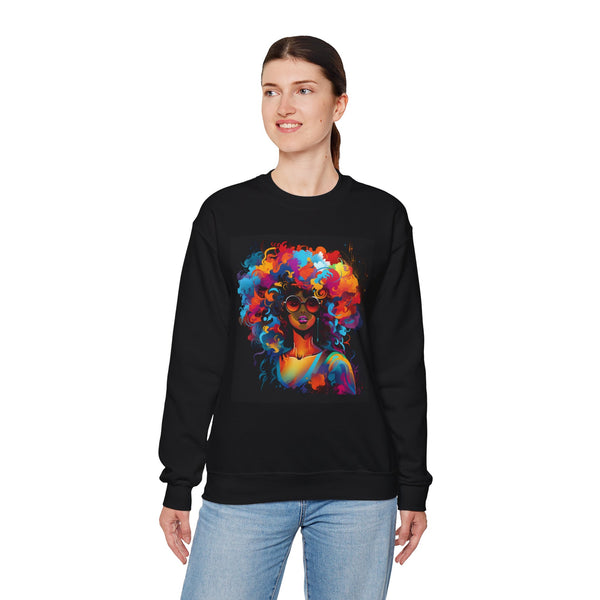 J Love Vibrant Afro Art Sweatshirt for Bold Fashion Lovers