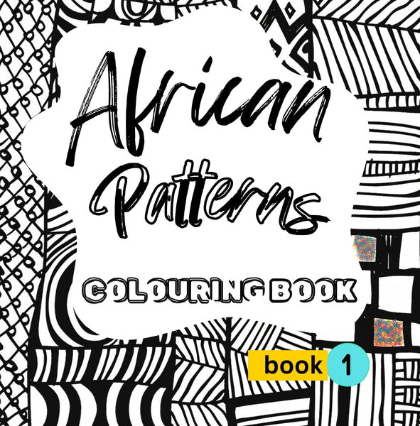 African patterns colouring book 1 - Adults