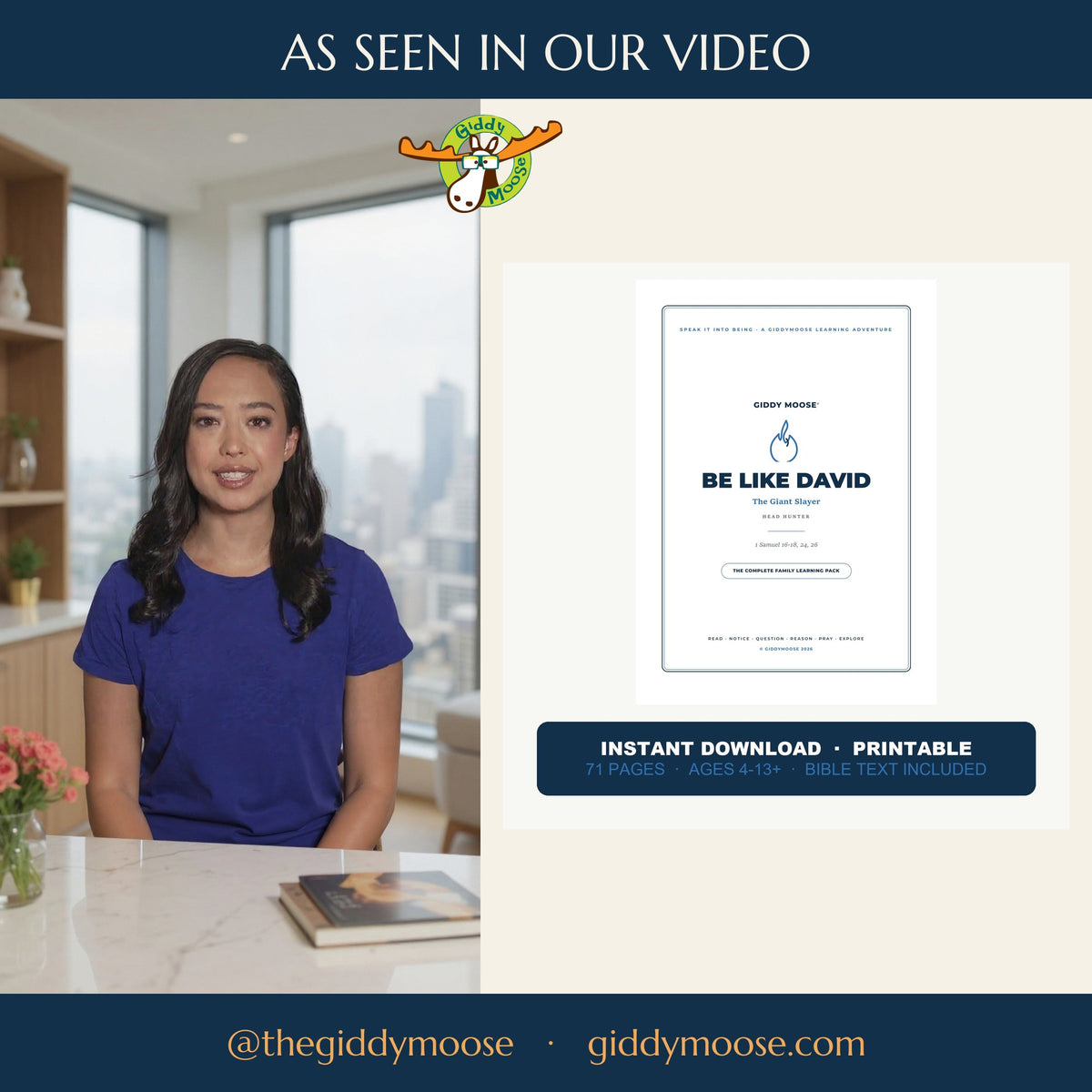 As seen in our video — the Be Like David pack presented on @thegiddymoose