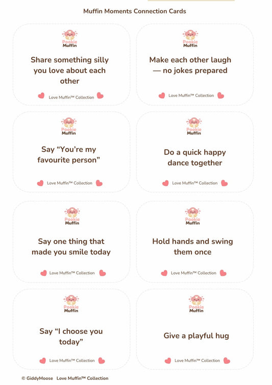 Love Muffin™ Printable Muffin Moment connection cards