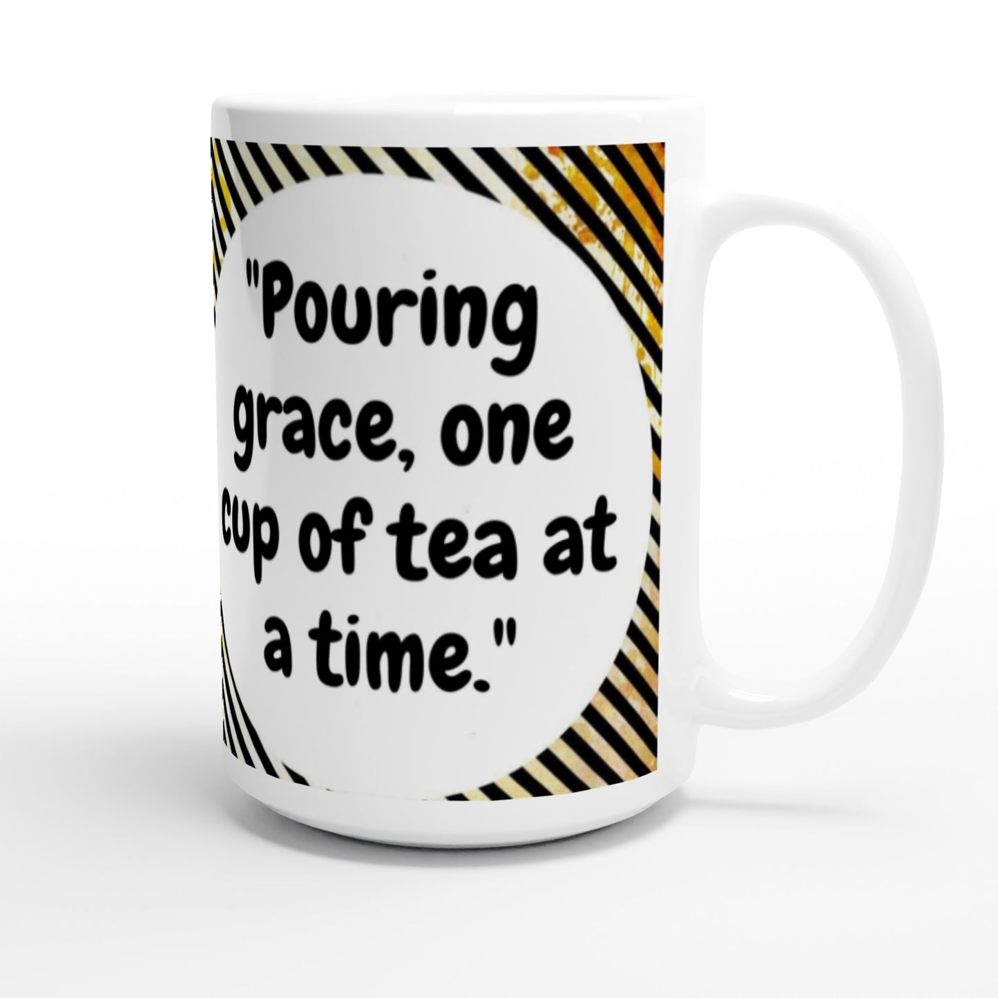 Pouring Grace Large Ceramic Mug | Overflowing Every Day | SIIB