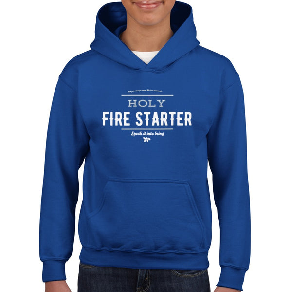 SIIB - Fire Starter - Childrens Hoodie, boys hoodie, girls hhoodie, Kids, affirmation, Christian, Gift, motivational,