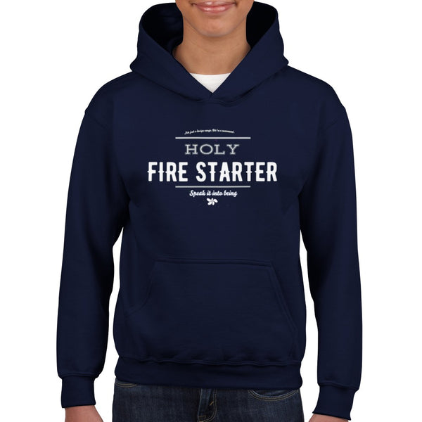 SIIB - Fire Starter - Childrens Hoodie, boys hoodie, girls hhoodie, Kids, affirmation, Christian, Gift, motivational,