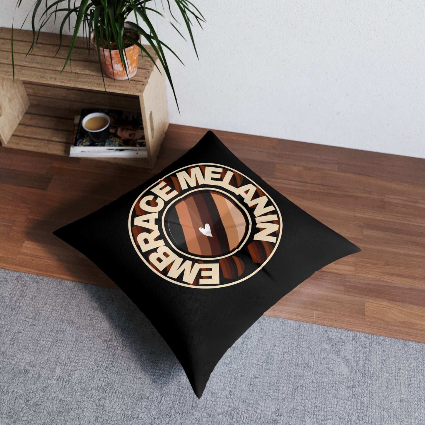 Embrace Melanin – Tufted Floor Pillow