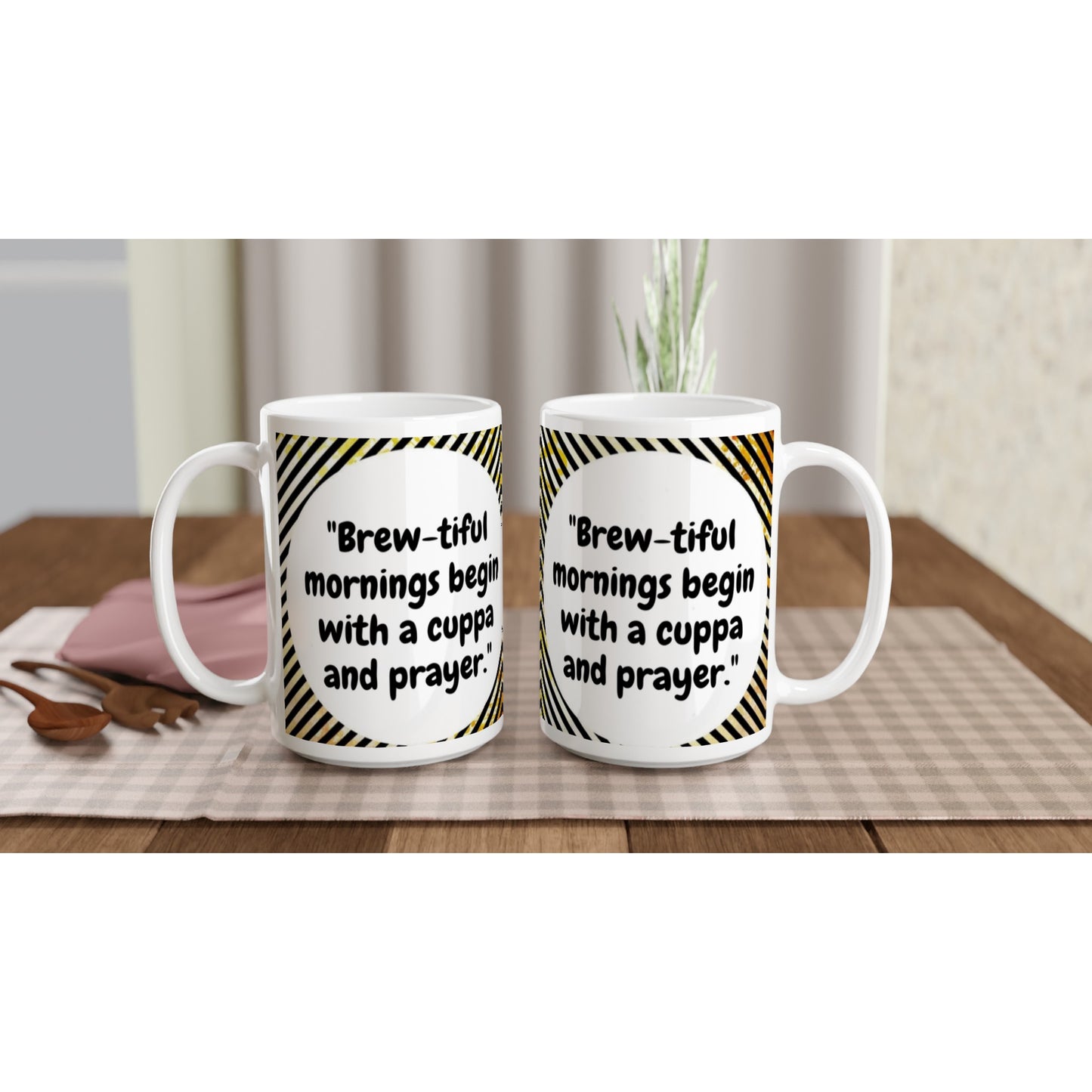 Brew-tiful Large Ceramic Mug | You're Wonderfully Made | SIIB