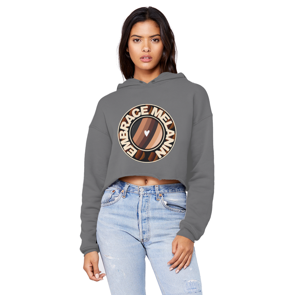 Embrace Melanin – Cropped Boyfriend Hoodie