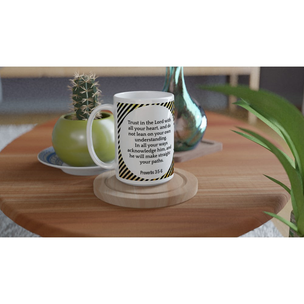 Proverbs 3:5-6 Large Ceramic Mug | Trust in the Lord | SIIB