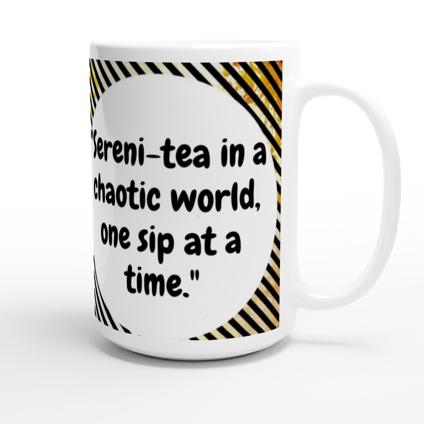 Sereni-tea Large Ceramic Mug | Peace in Every Sip | SIIB