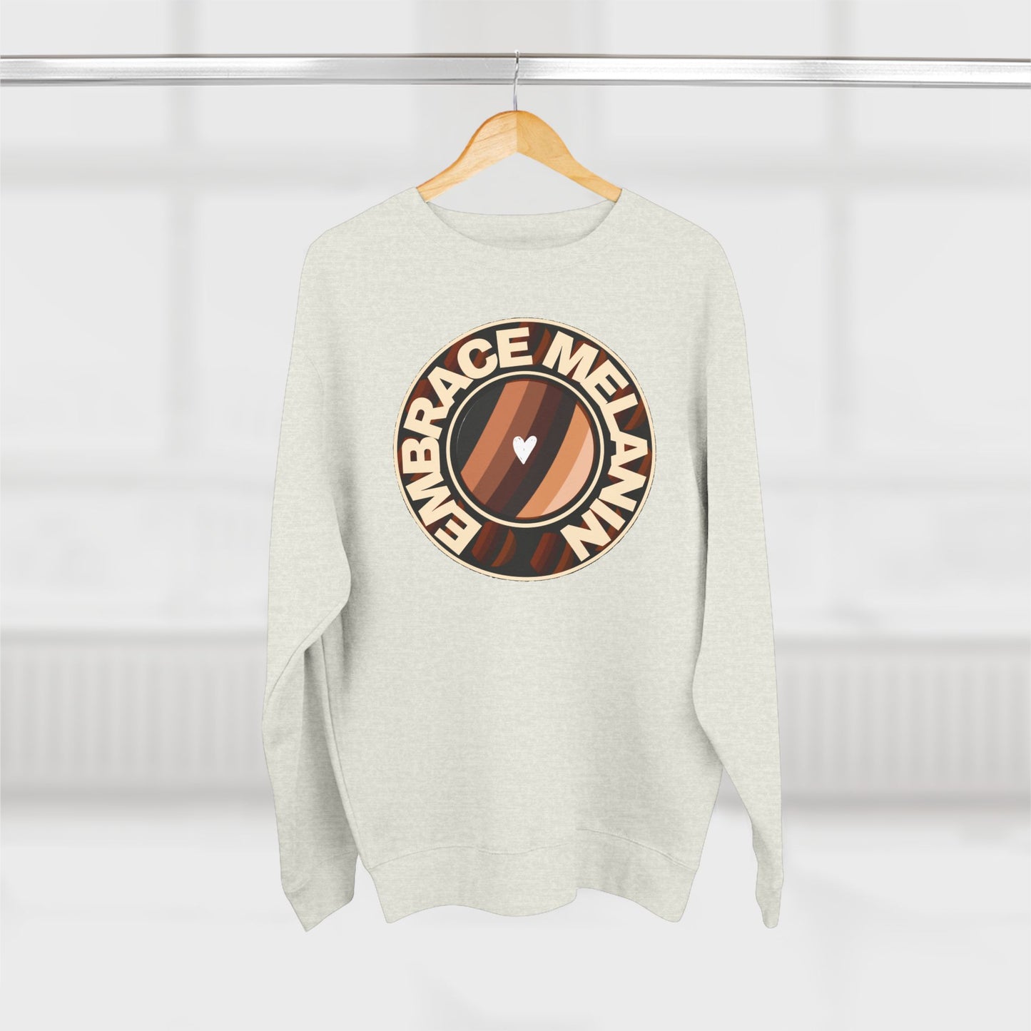 Embrace Melanin – Globe Unisex Sweatshirt