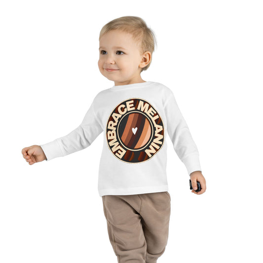 Embrace Melanin – Toddler Long Sleeve Tee