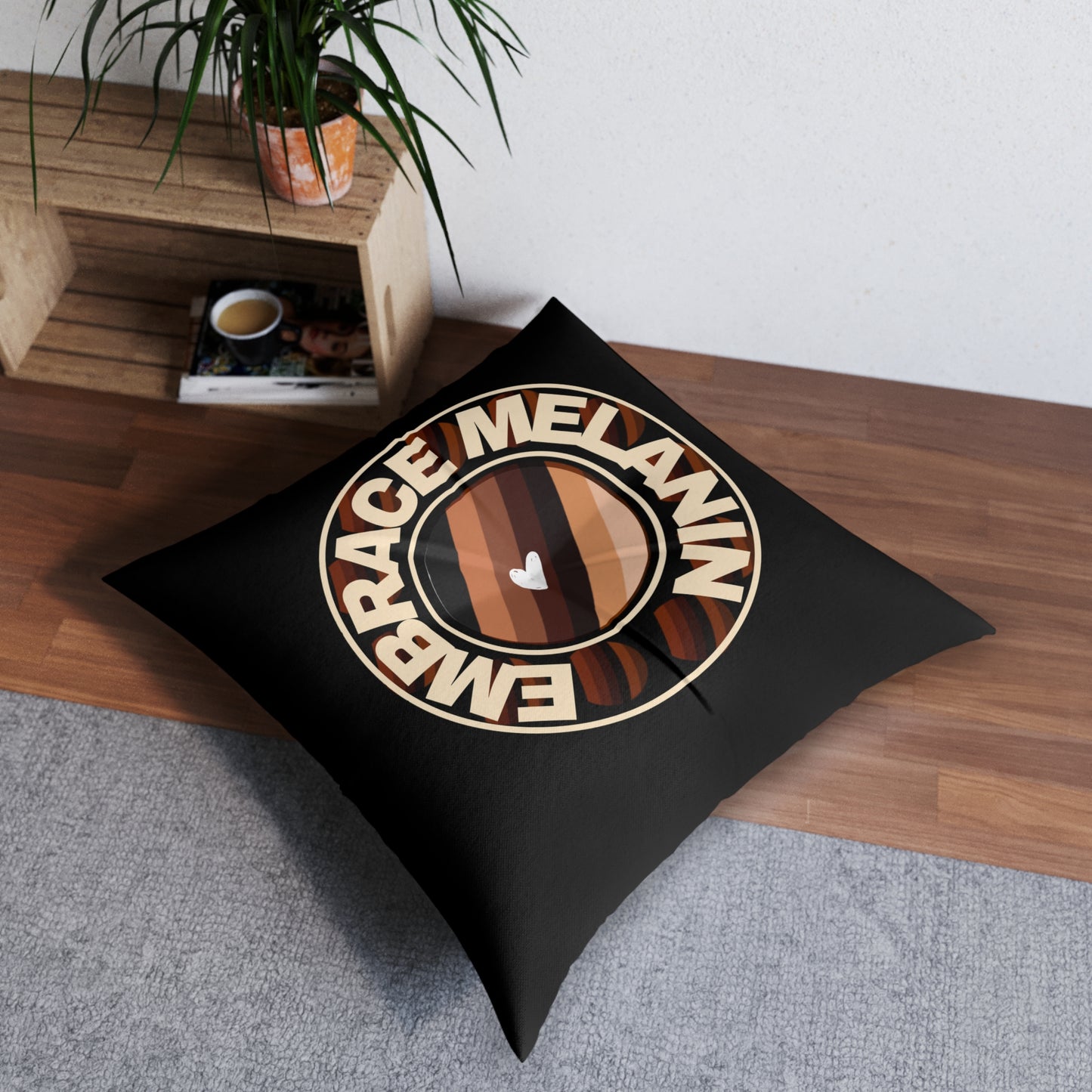 Embrace Melanin – Tufted Floor Pillow