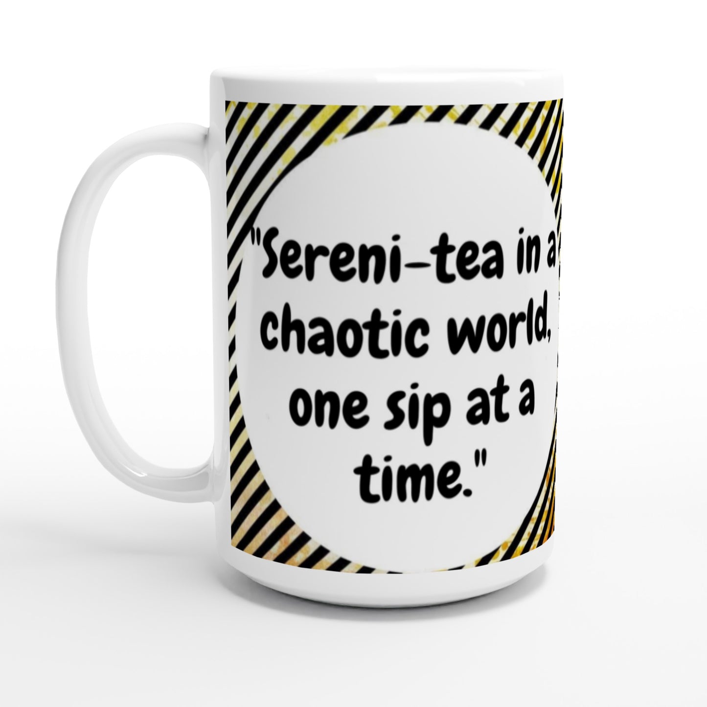 Sereni-tea Large Ceramic Mug | Peace in Every Sip | SIIB