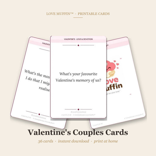 Valentine's Couples Cards Printable
