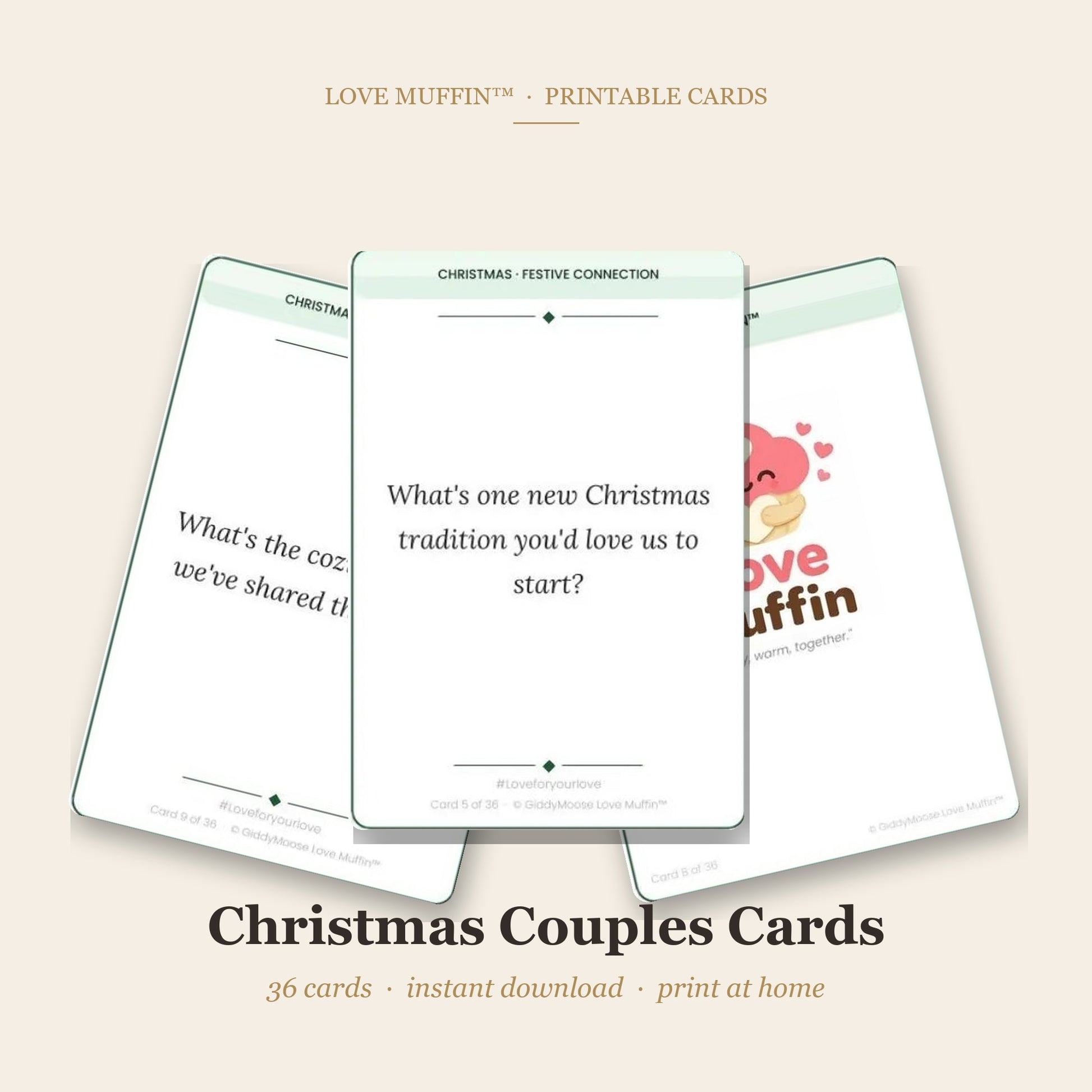 Christmas Couples Cards Printable