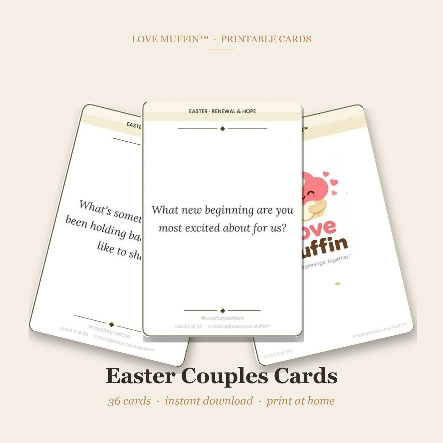 Easter Couples Cards Printable