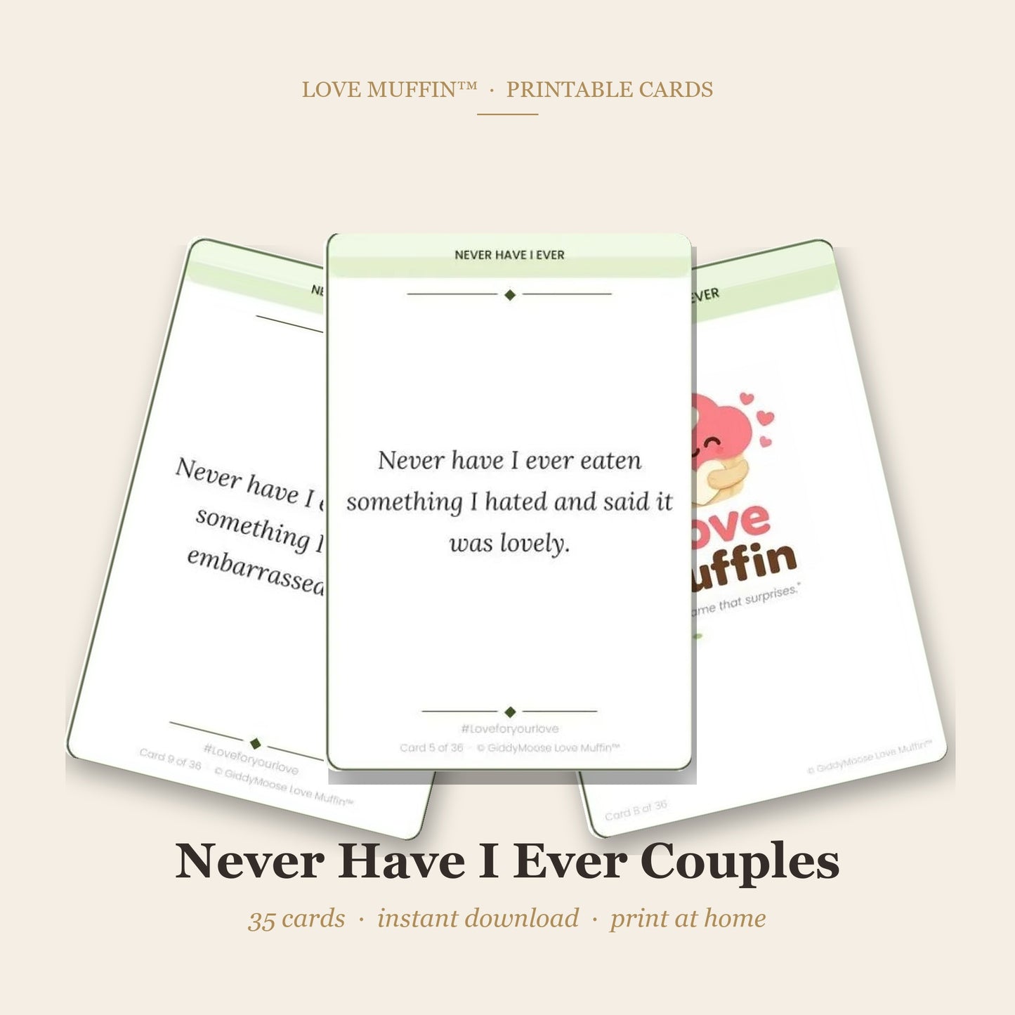 Never Have I Ever Couples Printable