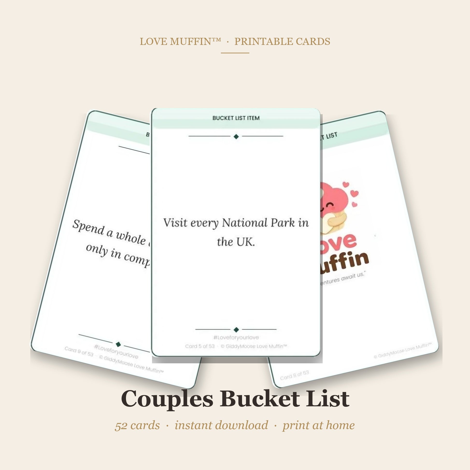 Couples Bucket List Printable
