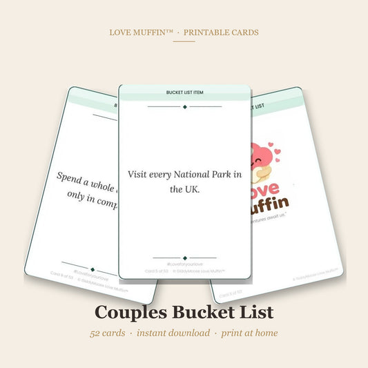 Couples Bucket List Printable