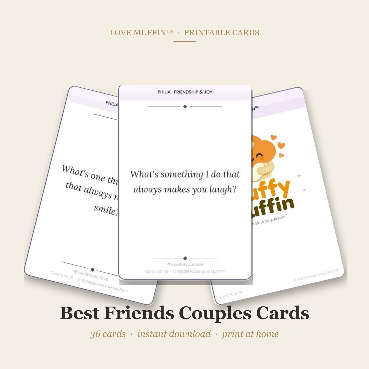 Best Friends Couples Cards Printable