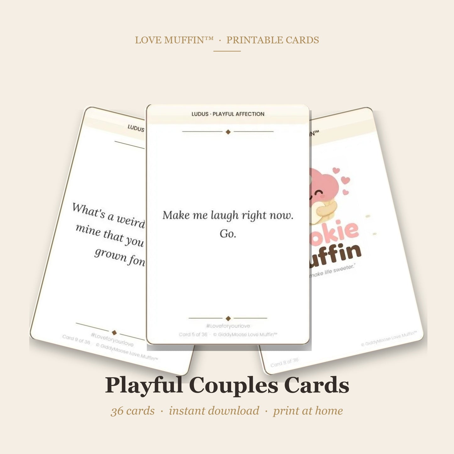 Playful Couples Cards Printable