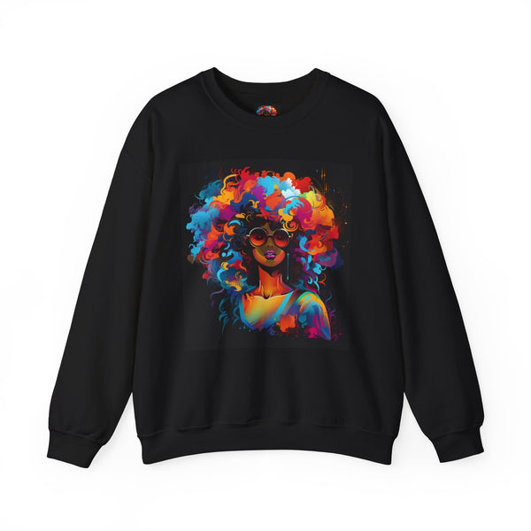 J Love Vibrant Afro Art Sweatshirt for Bold Fashion Lovers