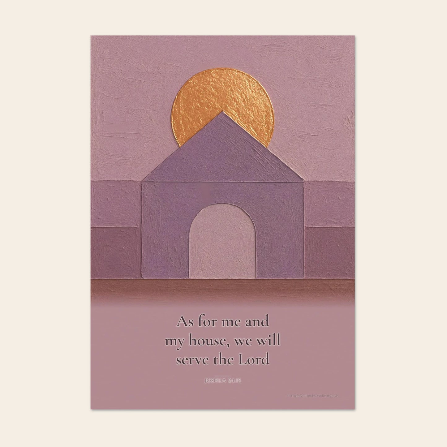 As For Me And My House We Will Serve The Lord Print
