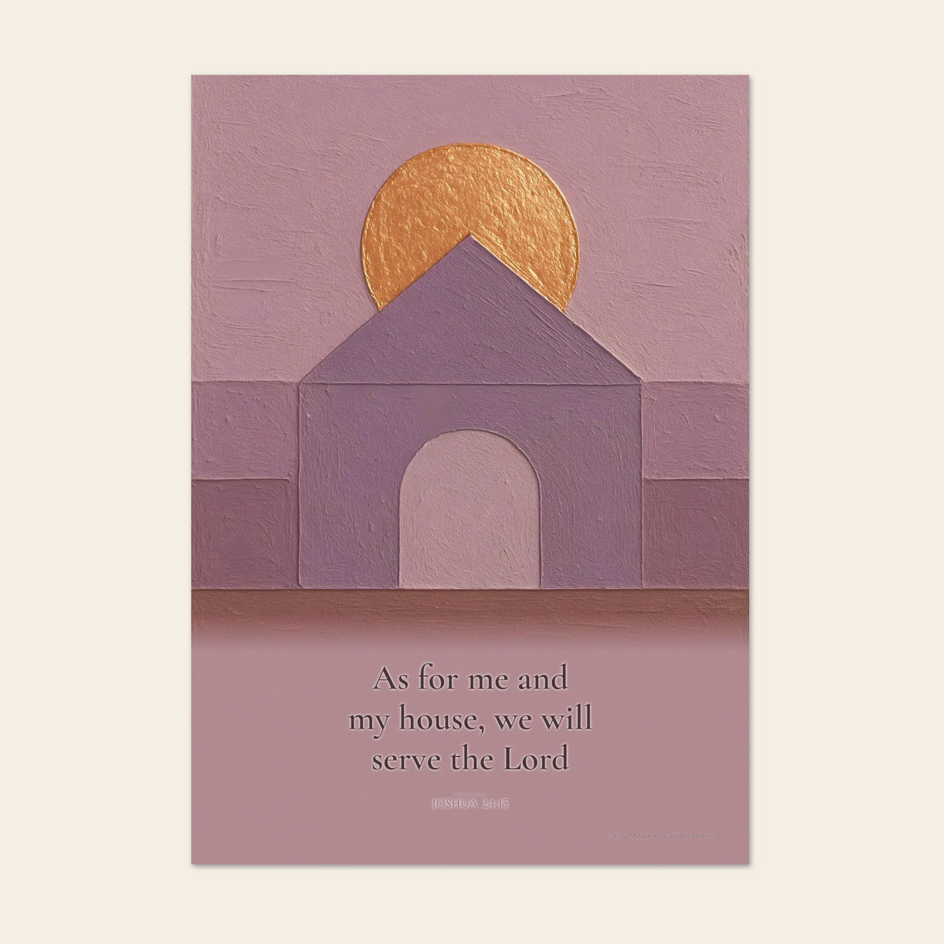 As For Me And My House We Will Serve The Lord Print