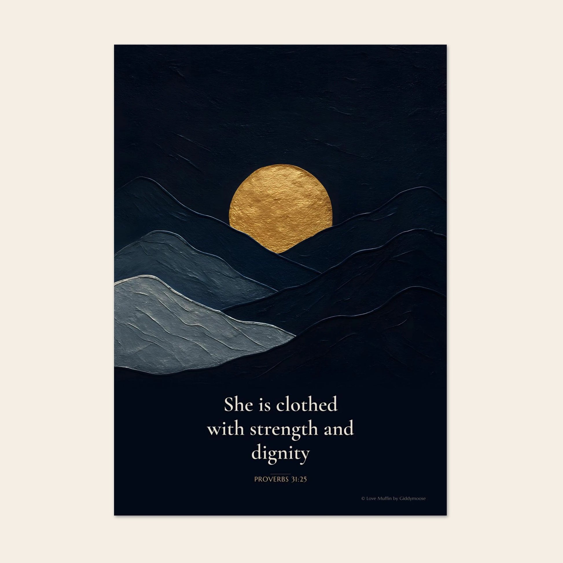 She Is Clothed With Strength And Dignity Print