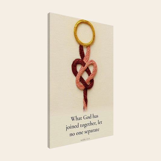 What God Has Joined Together Canvas Wall Art